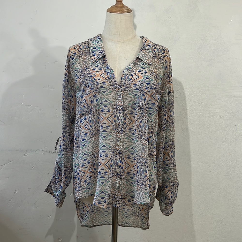 FREE PEOPLE | Printed Blouse